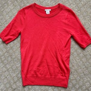 Club Monaco red crew neck sweater